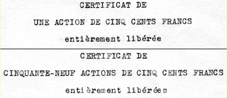 «Irène S.A., zwei Ecken»